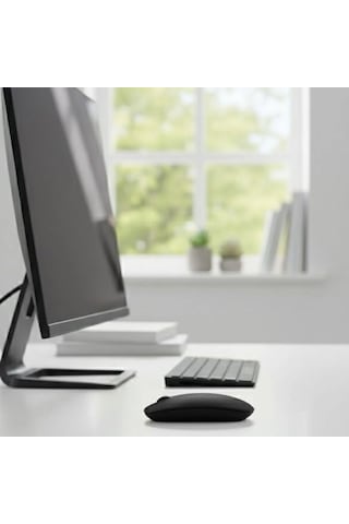 Siyah Renkli Ergonomik Sessiz Kablosuz Mouse Usb Alıcılı, Ofis Ve Oyun İçin Konforlu Bilgisayar Faresi Ms6310