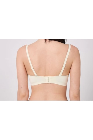 Freshness Msf05 Destekli V Dekolte Lazer Kesim Sütyen Ekru