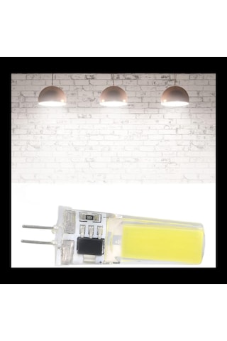 G4 Cob Led Ampul 6500k Soğuk Beyaz Silikon Kapsül Led Aydınlatma 1