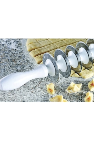 9 Bıçaklı Mantımatik Mantı Kesici Merdane Mantı Kesme Dilimleyici Diğer