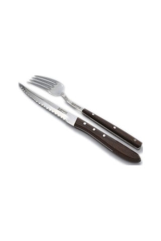 Solingen Steak Bıçağı 4'Lü Set 2 Bıçak 2 Çatal Et Bıçağı Çatal