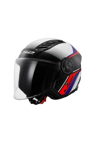 Ls2 Airflow 2 Rush Yarım Kask Beyaz Kırmızı Mavi Ls2 Airflow 2 Rush Yarım Kask Beyaz Kırmızı Mavi