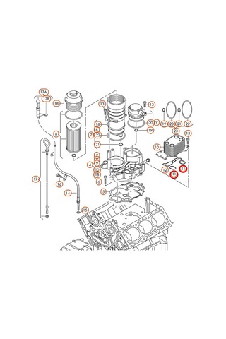 AUDİ A4 8E B7 B8 05-15 2.7 3.0 TDİ YAĞ SOĞUTUCU ALT CONTA  Or.
