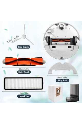 Xiaaokeji Dreame Elektrikli Süpürge Aksesuarları, Silindir Fırça, Filtreler, Yan Fırçalar