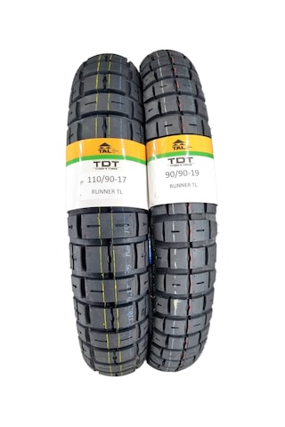 110/90-17 Ve 90/90-19 Tubeless - Dubleks Runner Lastik Takımı