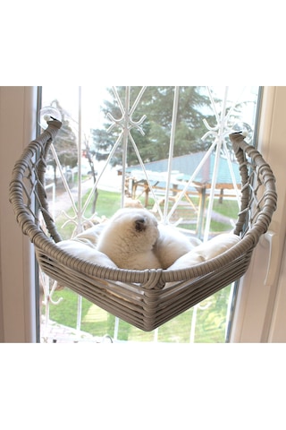 Homedora Harold Kedi Cam Yatağı & Cam Askılı Vantuzlu Kedi Yatağı