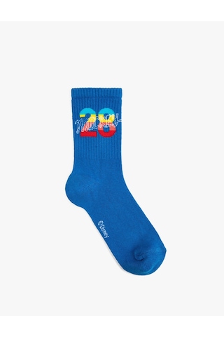 Koton Yazılı Soket Çorap Lacivert 2sak80140aa Lacivert