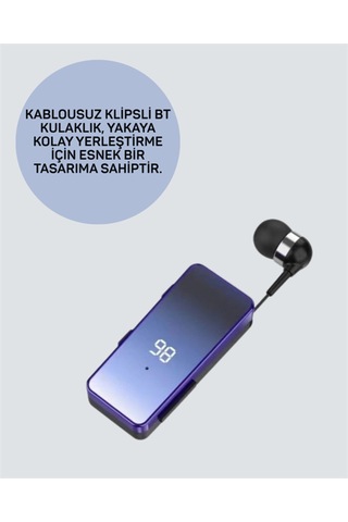 Yaka Klipsli Kablosuz Kulaklık Eller Serbest Konforuyla Günlük Yaşama Uyum Sağlar - Diğer
