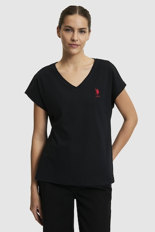 U.s. Polo Assn. Kadın Siyah Tişört Basic 50323541-vr046