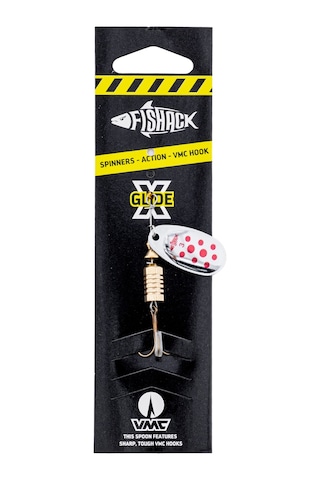 Savex Döner Kaşık - Fishack Glidex - Silver Red - 7g - No:3 - Alabalık/turna/levrek Olta Kaşığı