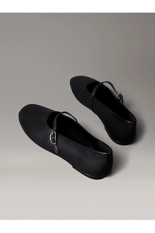 Calvin Klein Kadın Oblique Ballerina Mj Lth Hdw Ayakkabı Hw0hw02847beh-14885 Siyah