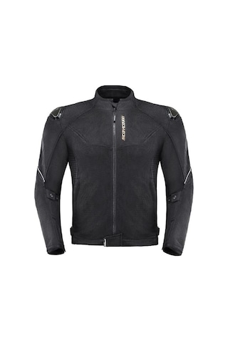 Scoyco Jk194 Motosiklet Montu Yazlık Fileli Dayanıklı Makro Kumaş Motorcu Mont Black