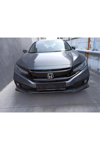 Honda Cıvıc Fc5 2016-2021 Ön Flap Dizayn-Siyah-