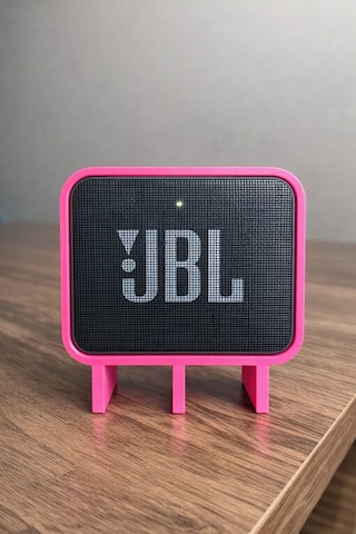 Go 3 Uyumlu Hoparlör Standı Masaüstü Yükseltici Mini Speaker Tutucu Pembe
