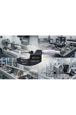 Mitutoyo 293-240-30 Dijital Dış Çap Mikrometresi 0-25 Mm Ip65 Yüksek Hassasiyetli Ölçüm Aleti