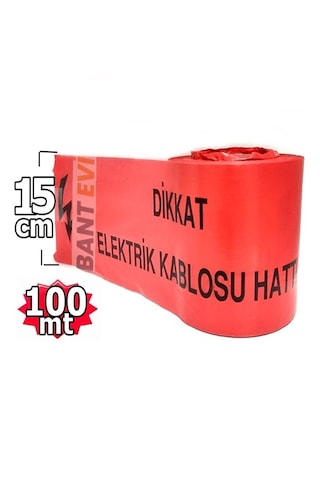 Elektrik İkaz Şerid 100mt Ag Og İkaz Bandı 15cmx100mt