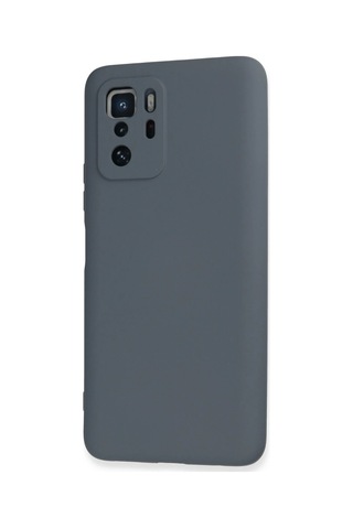 Newface - 682 - Xiaomi Poco X3 Gt Kılıf Nano İçi Kadife Silikon - Csmo-tex - - Gri