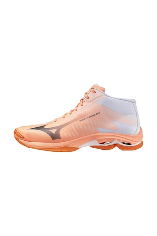 Mizuno Wave Lightning Pro Mıd Erkek Voleybol Ayakkabısı Beyaz / Turuncu Çok Renkli