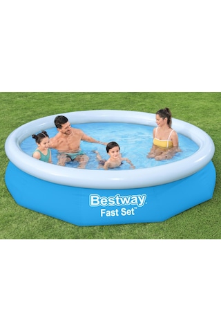 Bestway 57458 Fast Set Çember Şişme Havuz Seti 3.05 M X 66 Cm Mavi