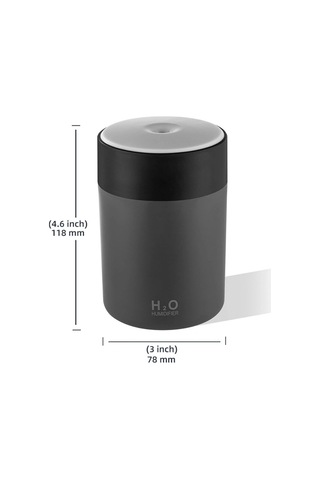Divex Usb Led Işıklı Hava Nemlendirici Colorful Humidifier Gri H-41