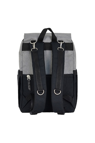 Stylo Working Mothers Bag Bebek Bakım Sırt Çantası Siyah Gri - Siyah