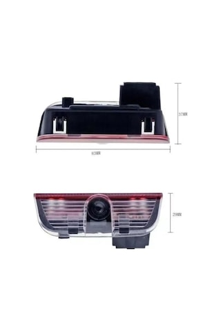 Volkswagen Vw Cc Makyajlı Kasa 2012 2013 2014 Uyumlu Kapı Altı Led Logo Projektörü 3 Boyutlu Hayalet Karşılama Işığı Lazer Işık Geçmeli