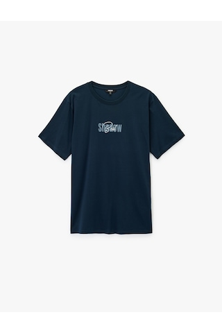 Koton Regular Fit Kısa Kollu Pamuklu Bisiklet Yaka Tişört Lacivert 6sam10101mk Lacivert