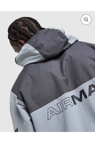 Nike Air Max Kapüşonlu Dokuma Erkek Ceket-sportxstore Gri