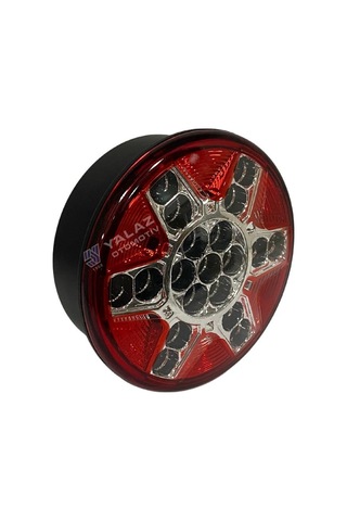 Farplas 24v Arka Sis Lambası Ledli Yuvarlak Güleryüz Cobra-mıtsubıshı-otokar-temsa 122 Mm