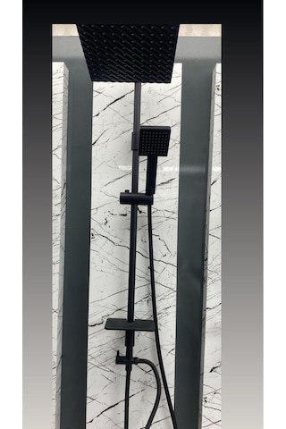 Armour Armatür Duş Seti Siyah Siyah