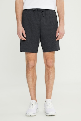 Erkek Antrasit - Gri Melanj 2'li Paket Pamuklu Rahat Nefes Alabilen 2 İplik Cepli Örme Standart Fit Şort Antrasit - Gri Melanj