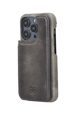 Bouletta Apple Uyumlu iPhone 14 Pro Max Deri Kılıf UBW TN18EF