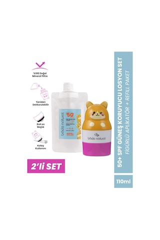 Bade Natural Çocuk Güneş Koruyucu Losyon Refill+kedi Aplikatör