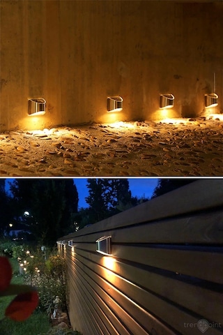 Technojet 1adet Solar Metal Tek Taraflı Aplik Duvar Lambası Dekor