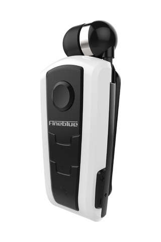 Fineblue F910 Csr4.1 Geri Çekilebilir Kablo Arayan Titreşim Hatırlatma Hırsızlığa Karşı Bluetooth Kulaklık Beyaz
