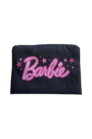 Schulzz Barbie Clutch Çok Amaçlı Makyaj Çantası 15 X 24 Cm Siyah