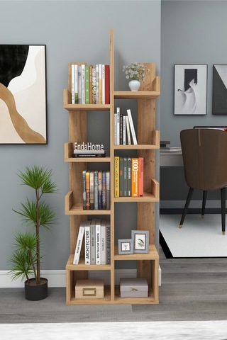 Enda Home Pamfilya 10 Bölmeli/raflı Kitaplık Çam