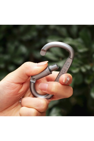 Xindoker Kırmızı 8cm Kaliteli Alüminyum D-halka Kaykay Kilitli Klips - Dış Mekan, Tırmanma Ve Kamp İçin Güvenli Ve Dayanıklı Gümüş