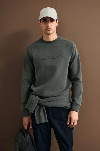 Lufian Cooper Erkek Sweatshirt Yeşil Yeşil 112030198100600