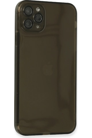 Cosmotex Newface Apple iPhone Uyumlu  11 Pro Max Kılıf Fly Lens Silikon - Siyah