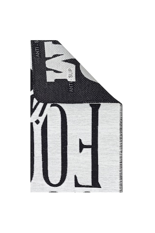Arya Neo Arn 01 White Black Yıkanabilir Kaymaz Tabanlı Modern Pamuk Kilim