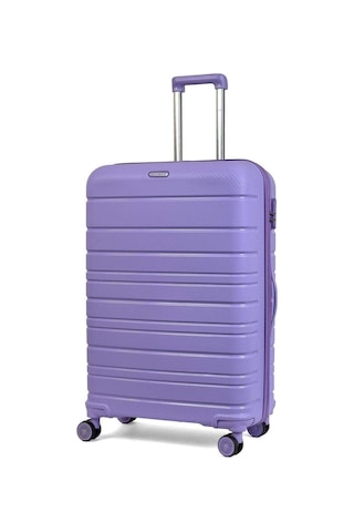 Reymond Luggage Karbon PP Seyahat Valizi Horizon Serisi Kırılmaz Bavul, Lila - Büyük Boy Lila