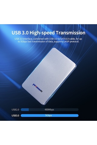 Dancemonkey Yvonne 2.5 Usb 3.0 Harici Hdd - 60gb-2tb Kapasite, Windows Uyumlu, Taşınabilir Disk