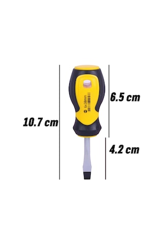 Klasik Topaç Düz Uçlu Tornavida 6x38 MM N1110789