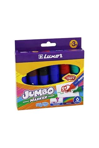 Jovi 6190 Luxor 6 Renk Jumbo Keçeli Kalem