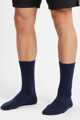 Allunique Unisex Ekstra Yumuşak Dikişsiz Lacivert Soket Çorap Lacivert