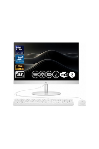 Hp Proone 240 G10 D36TKET-A1 Ultra 5-125U 8 GB 512 GB SSD 23.8" Dos AIO Masaüstü Bilgisayar