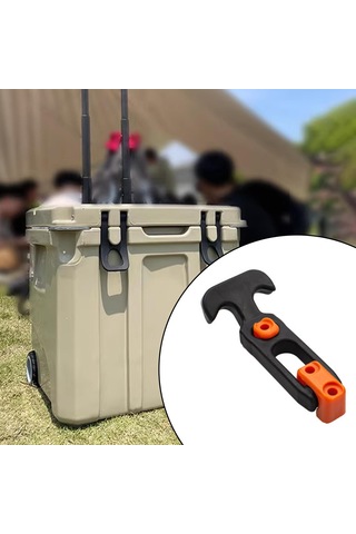 Dolıty T Saplı Kilit Elastik Alet Kutusu Tokası Motor 47mmx110mm Siyah Ve Turuncu Çok Renkli