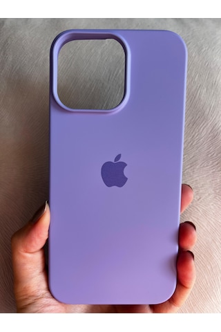 Apple Uyumlu iPhone 16 Pro Logolu İçi Kadife Silikon Lansman Kılıf