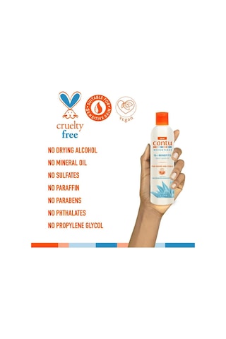 Cantu Weightless Ağırlaştırmayan 15+ Etki Günlük Durulanmayan Saç Bakım Kremi 236 ML
